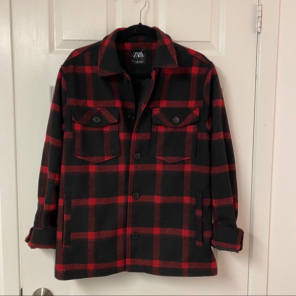 Zara Plaid Jacket - Picture 1 of 1